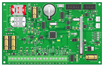 Контакт GSM-5-RT3 панель охранная Ритм