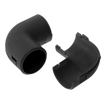 PR13.0192 соединитель угловой разборный черный d20 мм (50шт/800шт уп/кор) Промрукав