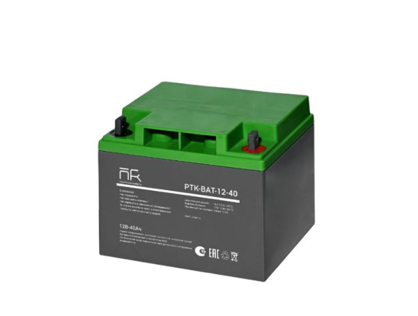PTK-BAT-12-40 аккумулятор герметичный свинцово-кислотный АКБ 12-40 ПожТехКабель