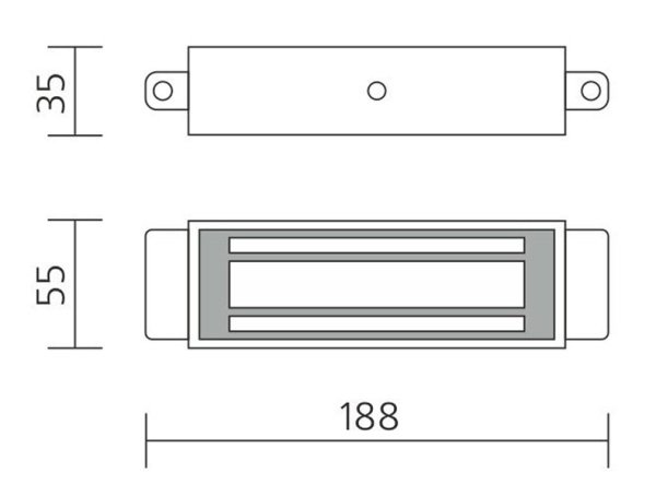 ML-300M-40-50 электромагнитный замок 300 кг VIZIT