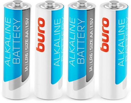 Батарея Buro Alkaline LR6 AA (4 шт/уп)