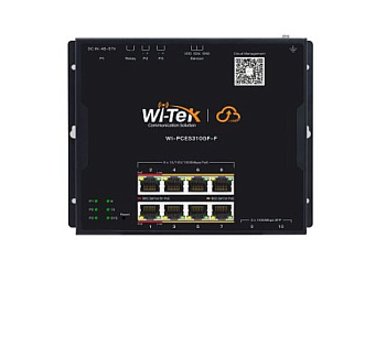 WI-PCES310GF-F коммутатор промышленный плоскопанельный настраиваемый, PoE, 8GE+2SFPWi-Tek