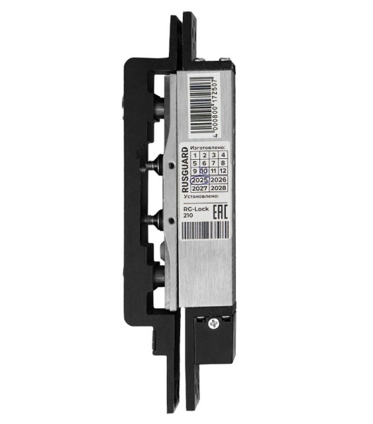 RG-Lock 210 врезной сдвиговый электромагнитный замок для установки в распашные или маятниковые двери RusGuard