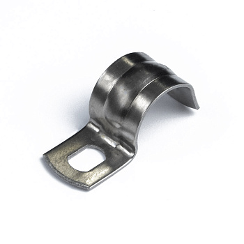 PR08.20773 скоба металлическая однолапковая СМО(INOX) d12-13 мм (20 шт/уп) Промрукав