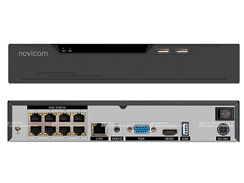 NR1808LX-P8 (v.3010V) PRO IP-видеорегистратор 8-ми канальный NOVIcam