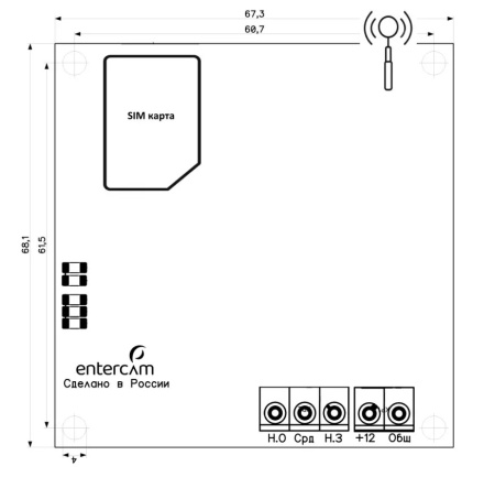 ENM-GSM-FP GSM-модуль ENTERCAM GM-01 Entercam