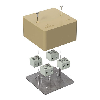 40-0460-1001-FR6.0-8 коробка огнестойкая для кабель-канала 40-0460-FR6.0-8 Е15-Е120 RAL1001 85х85х45 (44 шт/кор) Промрукав