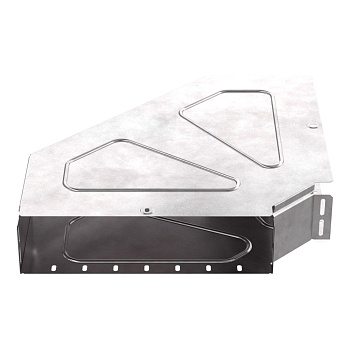 PR16.0624 Угол горизонтальный 90 градусов с крышкой Стандарт 400х100 Промрукав PR16.0624 Угол горизонтальный 90 градусов с крышкой Стандарт 400х100 Промрукав