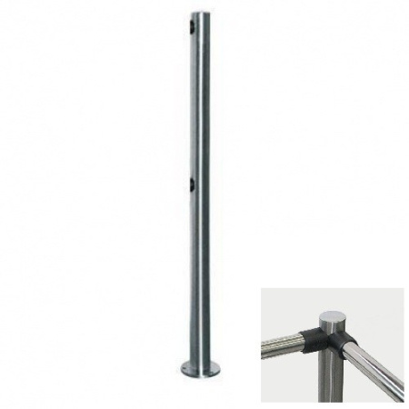 PERCo-BH02 2-02 двухсторонняя стойка с 4-мя отверстиями для крепления патрубков