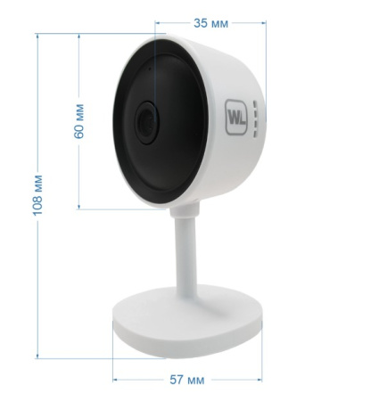 WL-K304 Wi-Fi 3Мп капля белый внутренняя IP-камера видеонаблюдения с встроенным микрофоном Space Technology