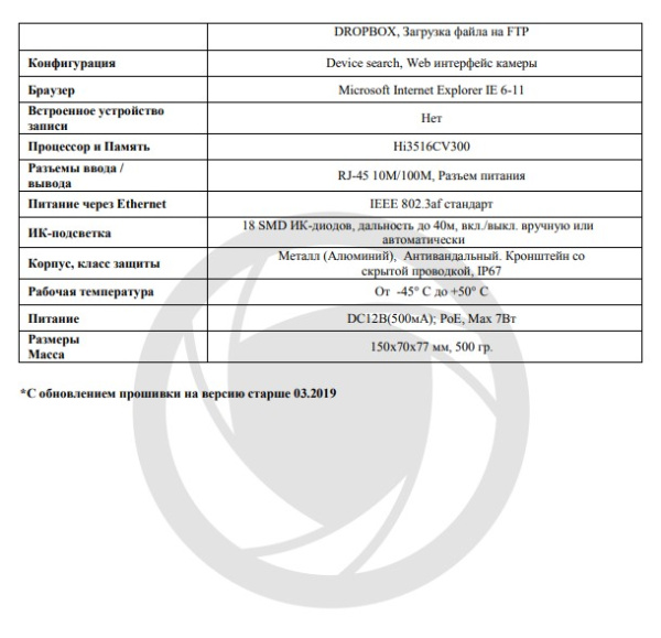 IP-P002.1(3.6)D_v.1 уличная камера видеонаблюдения Optimus