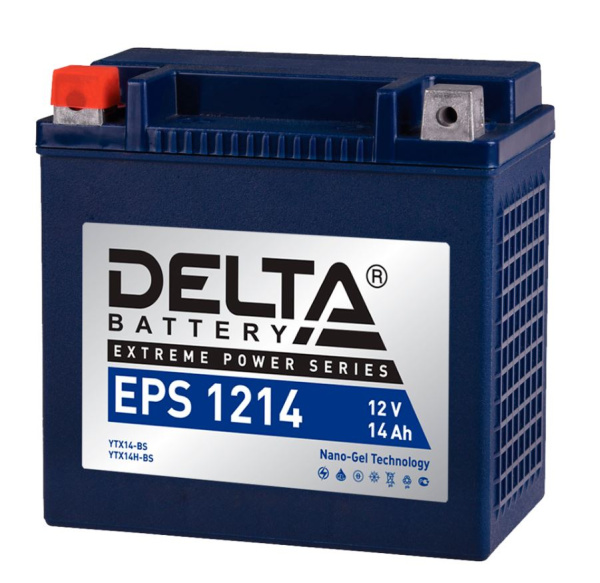 Мото аккумулятор (12V/14Ah/220A) Delta EPS 1214
