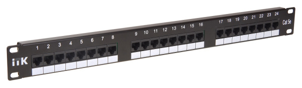 PP24-1UC5EU-D05 патч-панель кат.5Е UTP, 1U, 24 порта (Dual)
