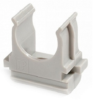 PR.02725 держатель для труб 25 мм серый (100 шт/уп) Промрукав