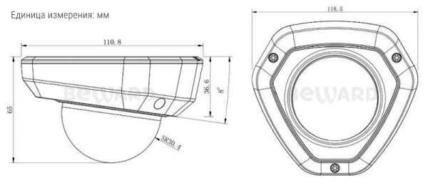 SV3212DM уличная купольная IP-камера со встроенным микрофоном Beward