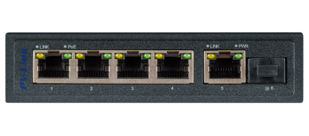 PV-POE04G1S1 (ver. 2068) 6 портовый коммутатор