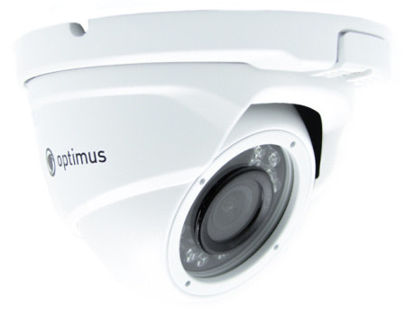 IP-E044.0(2.8)P уличная купольная всепогодная IP-камера видеонаблюдения Optimus