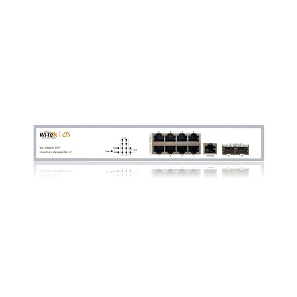 WI-CMS310GF коммутатор управляемый L2, порты 8 100/1000Base-TX  + 2 SFP, Wi-Tek