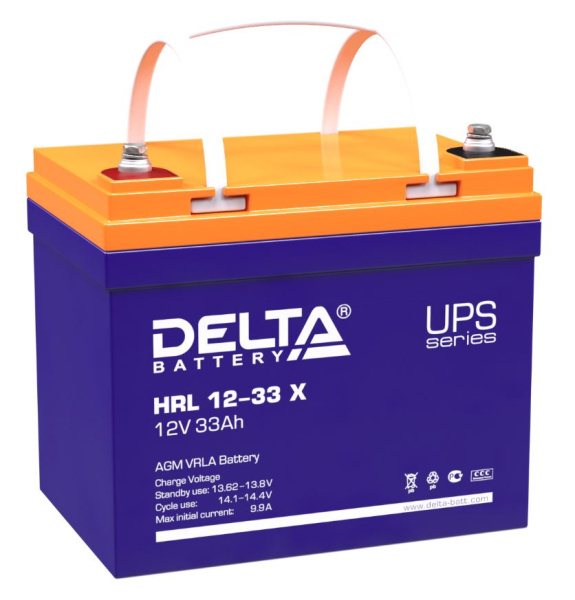 Аккумулятор Delta HRL 12-33 X