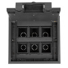 DR-PRO-015111 лючок напольный, 12 модулей, горизонтальный, пластиковая крышка, серый Datarex