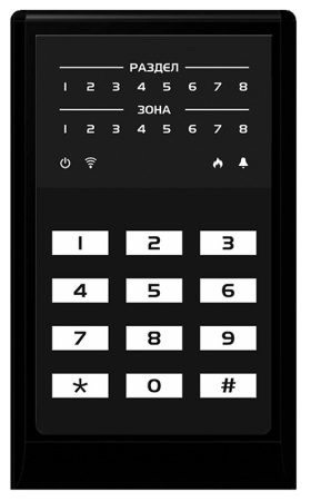 МИРАЖ-КД-04 (black) кнопочная кодовая панель