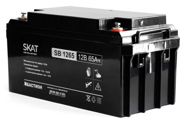 SKAT SB 1265 (2541) АКБ свинцово-кислотная тип AGM Бастион