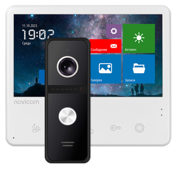 UNIT 7 FHD KIT (ver.4111) комплект видеодомофона 7" c вызывной панелью Novicam