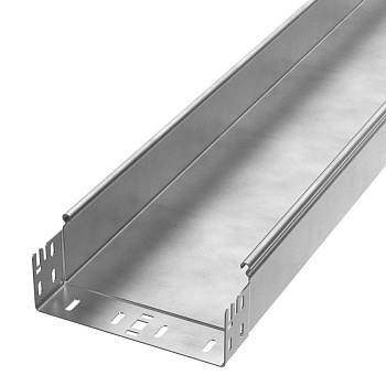 PR16.13960 лоток неперфорированный Профи INOX (AISI 304) 200х80х3000 (1,5 мм) (6 м/уп) Промрукав