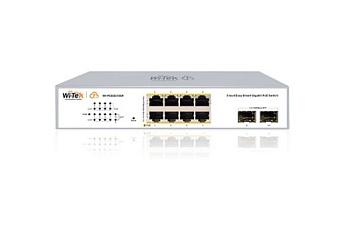 WI-PCES310GF v2 коммутатор настраиваемый PoE 120Вт, порты 8 PoE GE + 2 SFP, Easy Smart, Wi-Tek