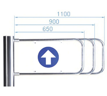PERCo-AG-650 створка длиной 650 мм для стойки калитки PERCo-WMD-05S PERCo