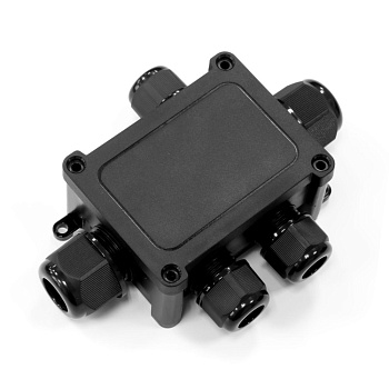 PR08.13150 рапределительная коробка 5-вводная черная Промрукав