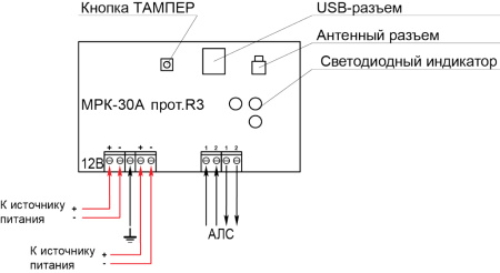 МРК-30А-R3 модуль радиоканальный линии АЛС (10 шт/уп) Рубеж