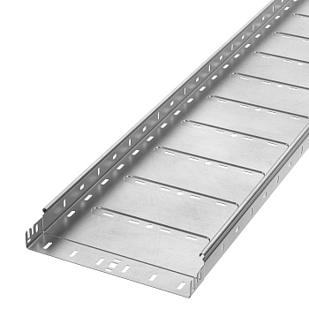 PR16.13332 лоток перфорированный Профи INOX (AISI 304) 300х50х3000 (1,0 мм) (6 м/уп) Промрукав