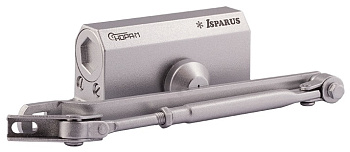 НОРА-М 410 F ISPARUS фиксация (от 15 до 60кг) доводчик морозостойкий  (серебро) 