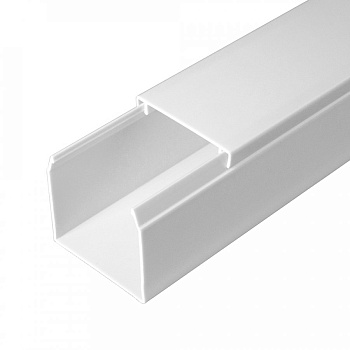 PR.064040 Кабель-канал белый 2-й замок в г/к 40х40 мм (60м/уп) Промрукав