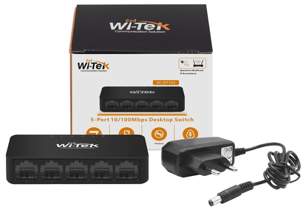 WI-SF105 сетевой коммутатор Wi-Tek 