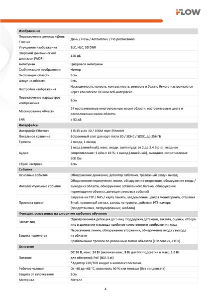 F-IP-2441CSZ32 (Аналог DS-2DE5432IWG-E(B)) 4Мп уличная поворотная IP-камера с ИК-подсветкой до 150м и технологией SharpSense iFlow 
