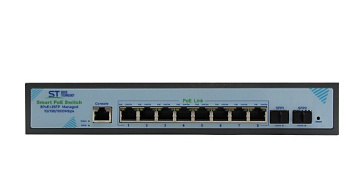 ST-S308POE(8G/2S/1C/120W/A) PRO M сетевой PoE коммутатор Space Technology