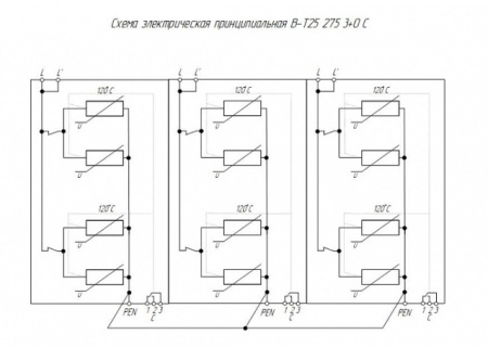 В-Т25 275/3+0 С трёхполюсное УЗИП ХАКЕЛЬ