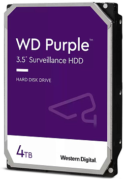 Жесткий диск WD SATA-III 4TB WD43PURZ серия для видеонаблюдения 256Mb 3.5"