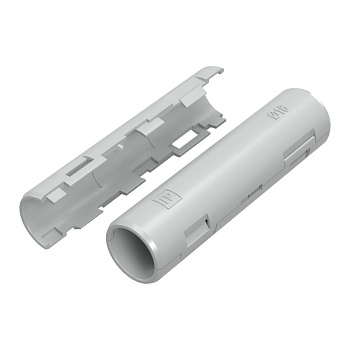 PR13.0429 ОКЛ муфта разборная d16 мм атмосферостойкая серая (10шт/500шт уп/кор) Промрукав