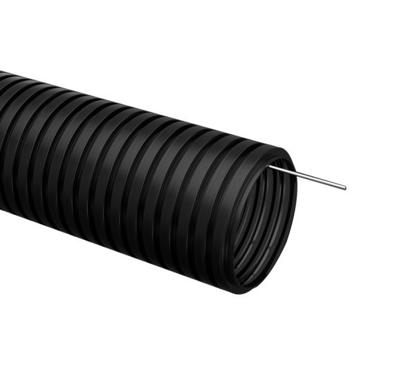 CTG20-32-K02-025-1 труба гофрированная ПНД d=32 мм с зондом черная (25 м) IEK