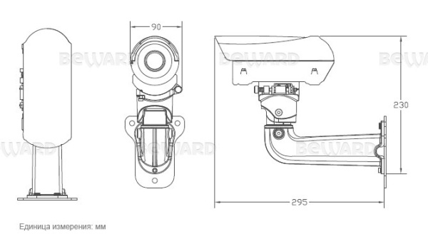 B2530RZQ-LP уличная всепогодная IP-камера видеонаблюдения Beward