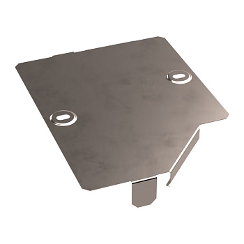 PR16.5644 Крышка переходника левого Стандарт INOX (AISI 409) 200х150 Промрукав