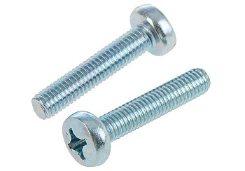 Винт М4х16 DIN 7985 полусфера , п/р, цинк