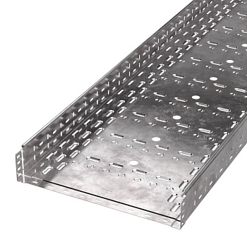 PR16.0019 лоток перфорированный Стандарт 500х100х3000 (1,0 мм) (6 м/уп) Промрукав