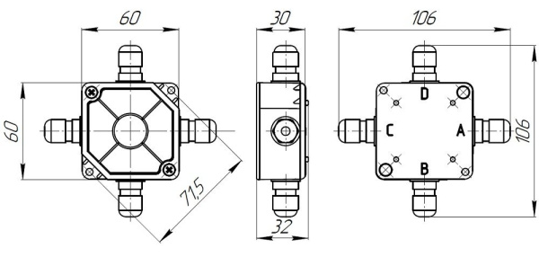 УС-4 Коробка соединительная (МАГНИТО-КОНТАКТ)