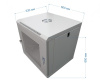 ST-NCP12U600 (СЕРЫЙ) С ПОЛКОЙ шкаф телекоммуникационный 19" настенный/напольный 9U Space Technology