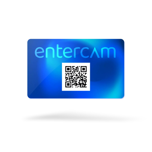 ENM-CARDS-RQ пластиковая карта с платежным QR-кодом Entercam