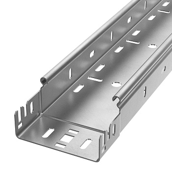 PR16.13428 лоток перфорированный Профи INOX (AISI 304) 100х50х6000 (2,0 мм) (12 м/уп) Промрукав